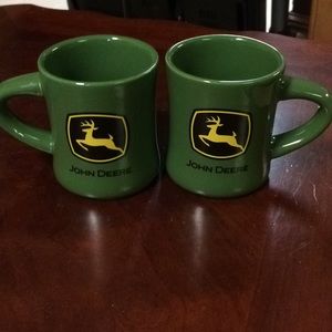 2 John Deere coffee mugs